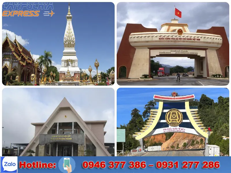 từ việt nam sang lào bao nhiêu km