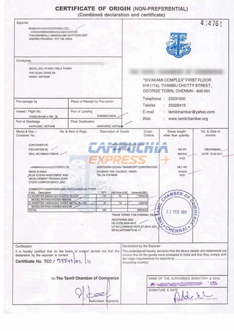 thời gian xin cấp co